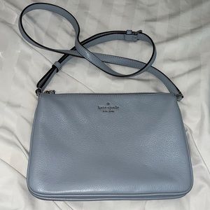 Kate spade light blue pebbles leather crossbody bag